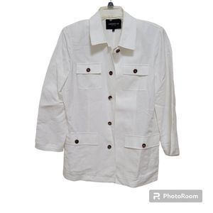 Lafayette 148 Women's Linen Jacket Blazer Size 10